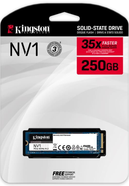 Накопичувач SSD Kingston M.2  250GB PCIe 3.0 NV1