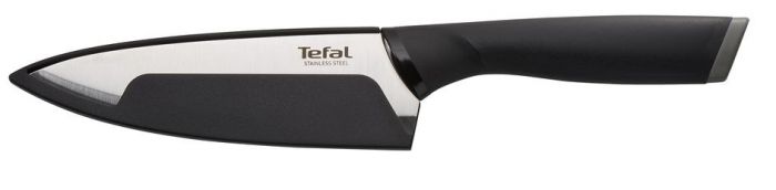 Кухонний ніж кухарський Tefal Comfort, довжина леза 15 см, нерж.сталь, чохол