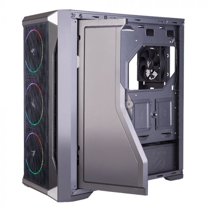 Корпус Zalman Z8 MS, MidT, 1xUSB2.0, 2xUSB3.0, 4x120мм RGB, скло (бічна панель), без БЖ, чорний