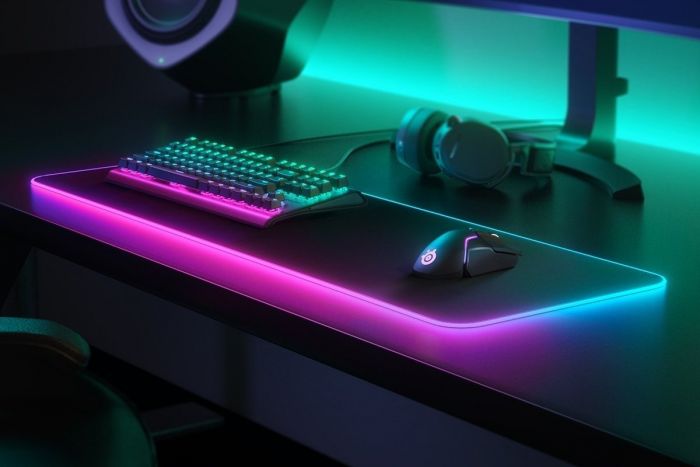 Килимок для миші SteelSeries QcK Prism Cloth XL RGB Black (250x210x3мм)