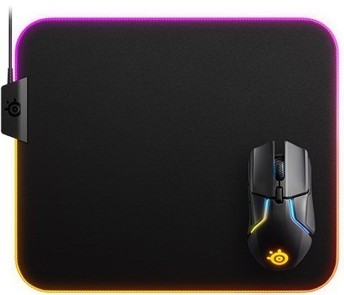 Килимок для миші SteelSeries QcK Prism Cloth Medium RGB Black (900x300x4мм)