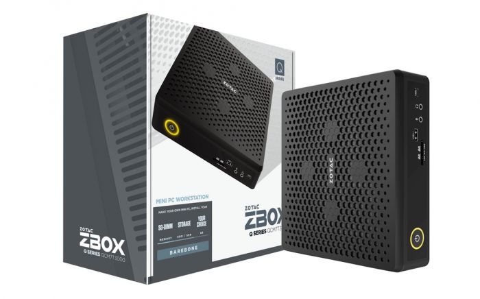 ПК-Неттоп ZOTAC ZBOX QCM7T3000 i7-10750H/2*SODIMM/M.2SSD/RTX3000/NoOS