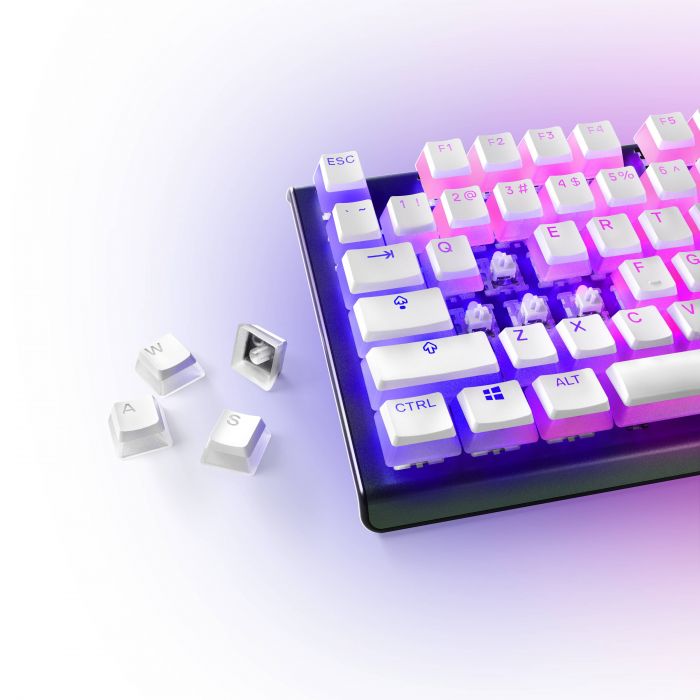 Набір кейкапів для клавіатури SteelSeries PrismCAPS US White 104 шт