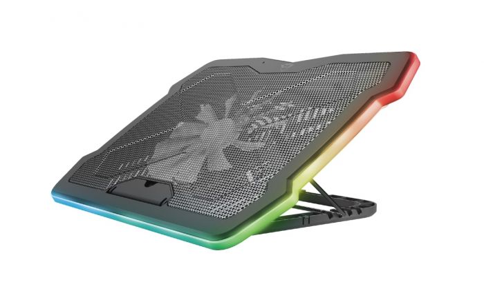 Підставка для ноутбука Trust GXT 1126 Aura (17") RGB Black