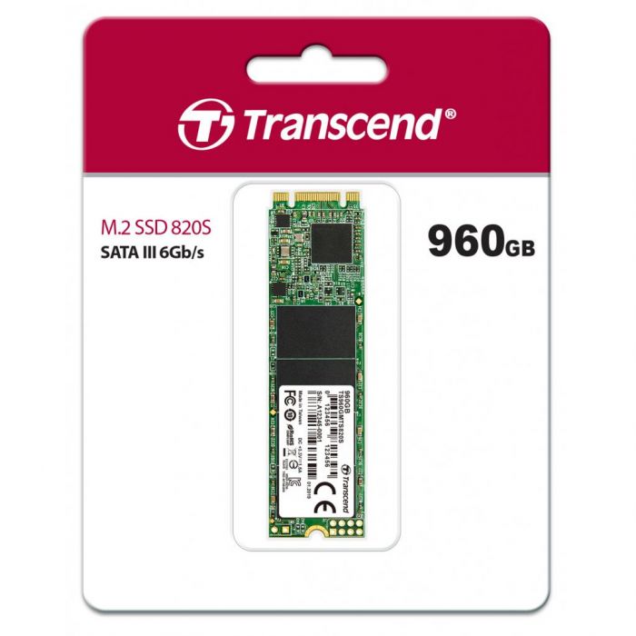 Накопичувач SSD Transcend  M.2 960GB SATA 820S