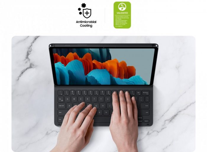 Чохол-клавіатура Samsung Book Cover Keyboard Slim для планшету Galaxy Tab S7/S8 (T875/X700/X706) Black