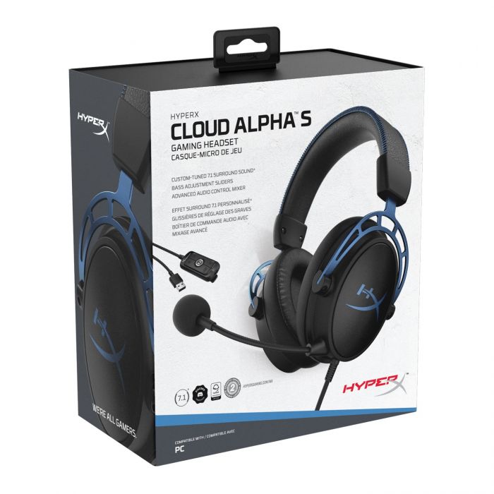 Гарнітура HyperX Cloud Alpha S 3.5mm/USB Black/Blue