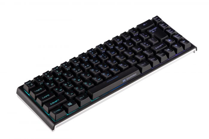 Клавіатура 2E GAMING KG350 RGB 68key USB Black UKR