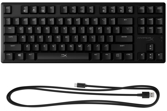 Клавіатура HyperX Alloy Origins Core Blue USB RGB RU Black