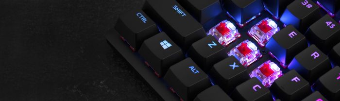 Клавіатура HyperX Alloy Origins Core Blue USB RGB RU Black