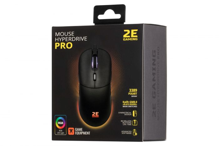 Миша 2E GAMING HyperDrive Pro, RGB Black