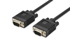 Кабель DIGITUS VGA, M/M, 1.8 m, 2xferrite, black