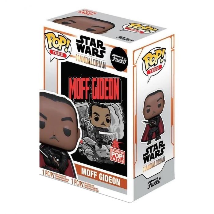 Набір Фігурка+Футболка Funko POP and Tee Star Wars The Mandalorian Moff Gideon (L) 52704 (UT-53542)