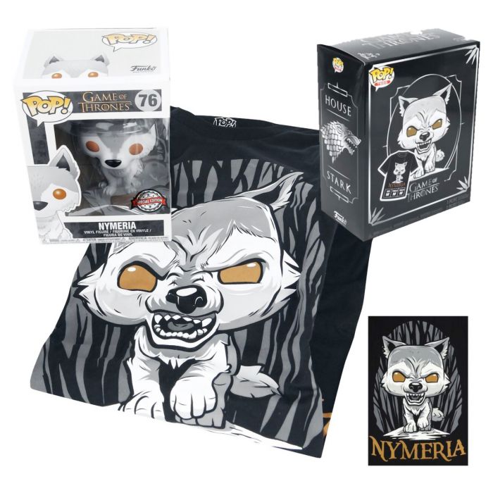 Набір Фігурка+Футболка Funko POP and Tee: GOT: Nymeria (M) 38640