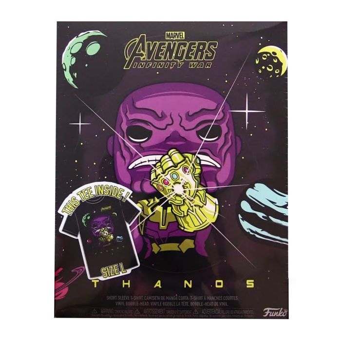 Набір Фігурка+Футболка Funko POP and Tee: Infinity War: Thanos (L) 33456