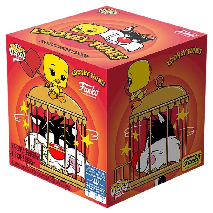 Набір Фігурка+Футболка Funko POP and Tee: Looney Tunes: Sylvester & Tweety (XL) 46986