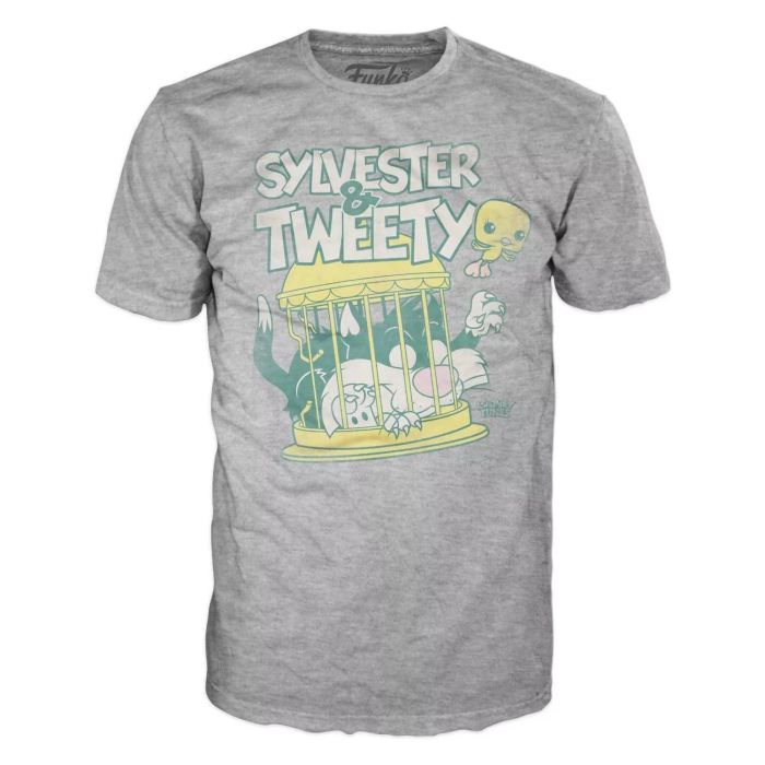 Набір Фігурка+Футболка Funko POP and Tee: Looney Tunes: Sylvester & Tweety (XL) 46986