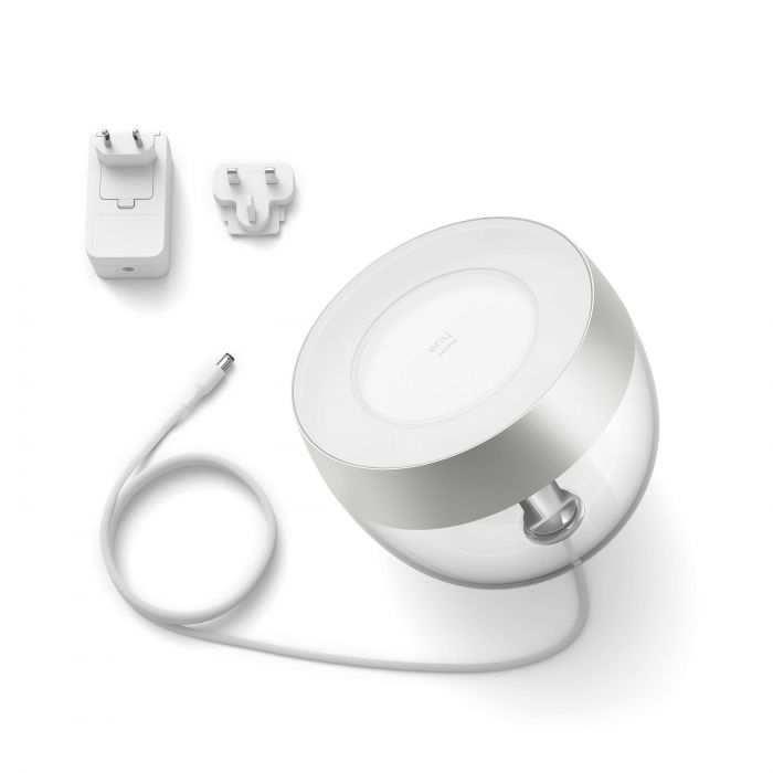 Настільний світильник Philips Hue Iris, 2000K-6500K, RGB, ZigBee, Bluetooth, розумний, димування, срібний