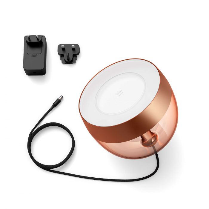 Настільний світильник Philips Hue Iris, 2000K-6500K, RGB, ZigBee, Bluetooth, розумний, димування, мідний