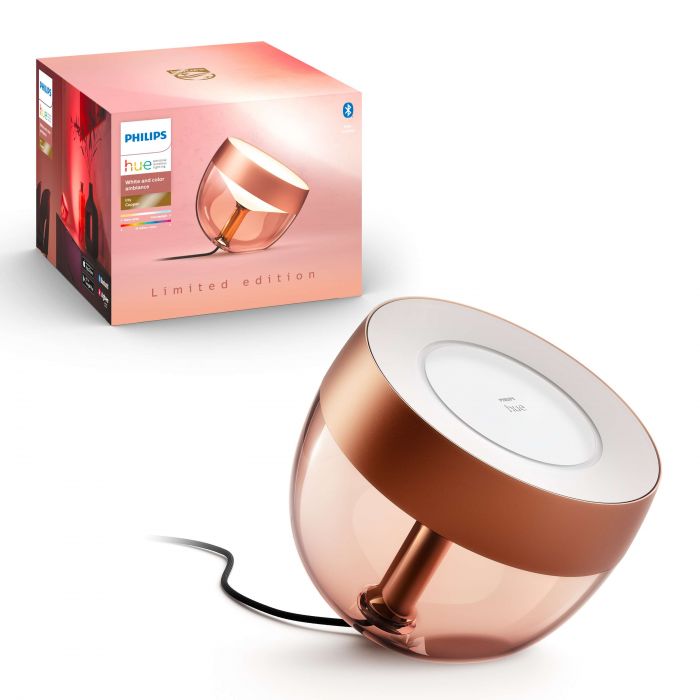 Настільний світильник Philips Hue Iris, 2000K-6500K, RGB, ZigBee, Bluetooth, розумний, димування, мідний