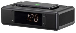 Акустична док-станція 2E SmartClock Wireless Charging, Alarm Clock, Bluetooth, FM, USB, AUX Black