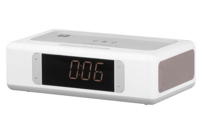 Акустична док-станція 2E SmartClock Wireless Charging, Alarm Clock, Bluetooth, FM, USB, AUX White