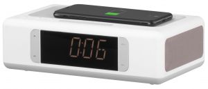 Акустична док-станція 2E SmartClock Wireless Charging, Alarm Clock, Bluetooth, FM, USB, AUX White
