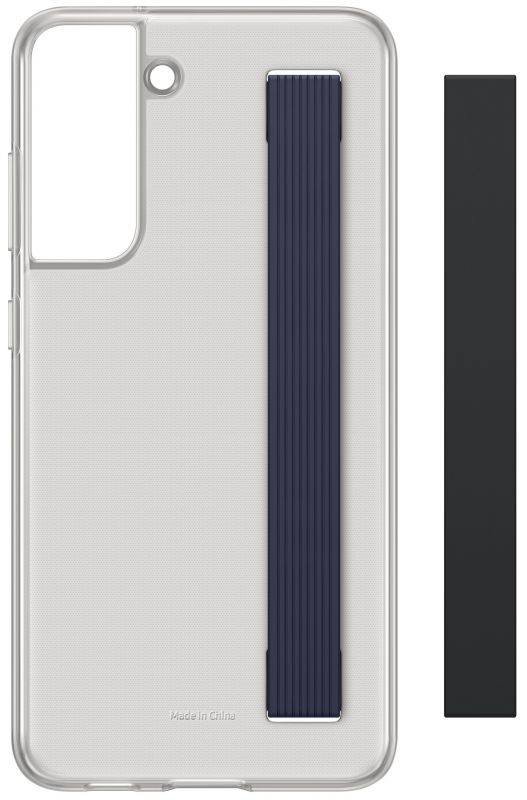 Чохол Samsung Clear Strap Cover для смартфону Galaxy S21 FE (G990) Dark Gray