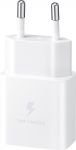 Мережевий зарядний пристрій Samsung 15W Power Adapter (w C to C Cable) White
