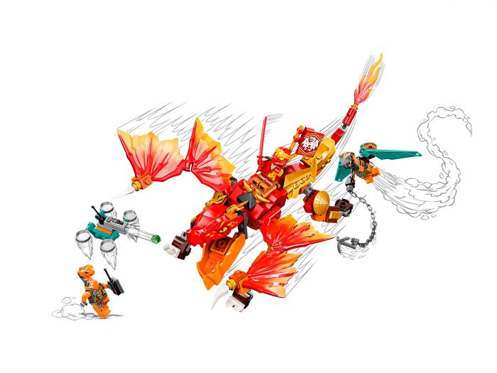 Конструктор LEGO Ninjago Вогненний дракон ЕВО Кая 71762