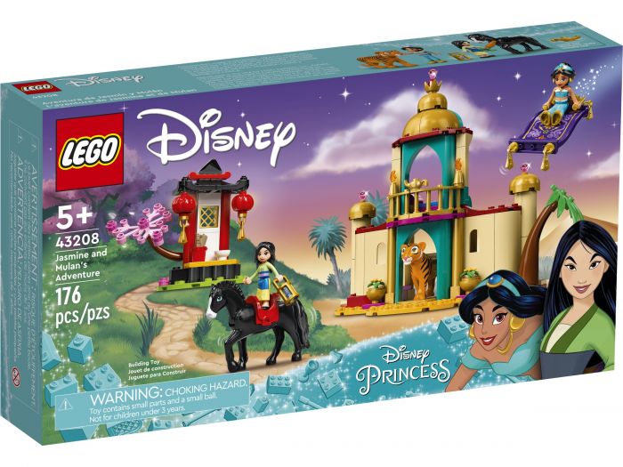 Конструктор LEGO Disney Пригоди Жасмін та Мулан 43208