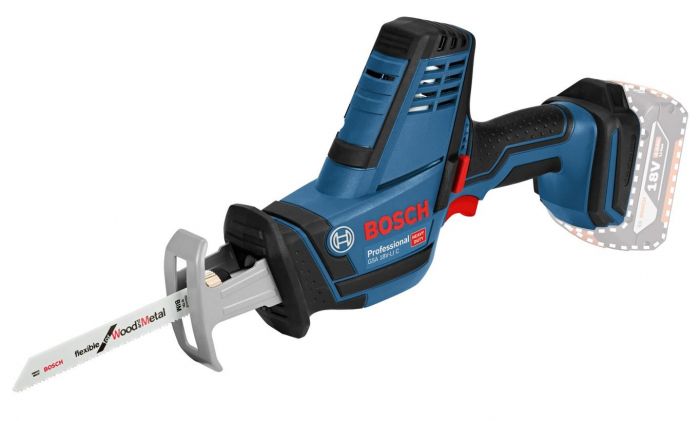 Пила шабельна Bosch GSA 18 V-LI C, акум., 18В, 3050 р/хв, хід 21мм, 2.3кг, Solo