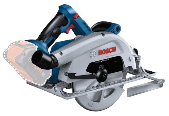 Пила дискова Bosch GKS 18V-68 C, акум., 18В, 190мм, 4кг, Solo