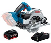 Пила циркулярна Bosch GKS 18В-57, ручна, АКБ GBA 18В 4.0Ач, ЗП GAL 18В-40 Пила циркулярна Bosch GKS 18В-57, ручна, АКБ GBA 18В 4.0Ач, ЗП GAL 18В-40
