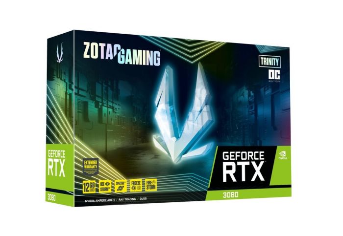 Відеокарта ZOTAC GeForce RTX 3080 12GB GDDR6X Trinity OC LHR