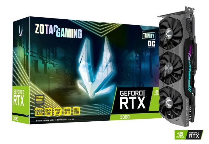 Відеокарта ZOTAC GeForce RTX 3080 12GB GDDR6X Trinity OC LHR