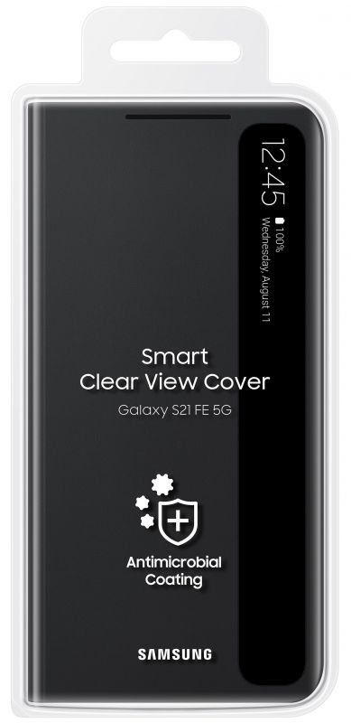 Чохол Samsung Clear View Cover для смартфону Galaxy S21 FE (G990) Dark Gray