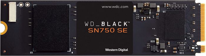 Накопичувач SSD WD M.2 1TB PCIe 4.0 Black SN750 SE