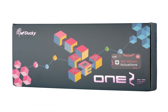 Клавіатура Ducky One 2 SF Cherry Brown RGB LED RU Black-White