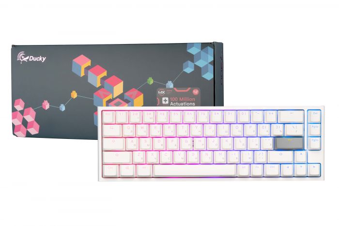 Клавіатура Ducky One 2 SF Cherry Brown RGB LED RU White