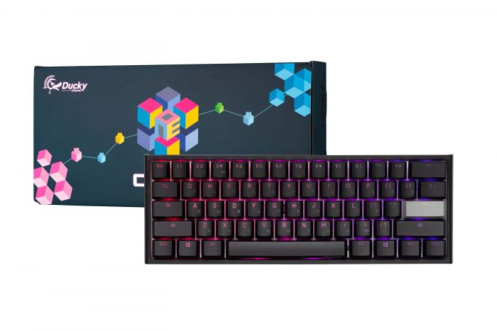 Клавіатура Ducky One 2 Mini Cherry Brown RGB LED UA/RU Black-White