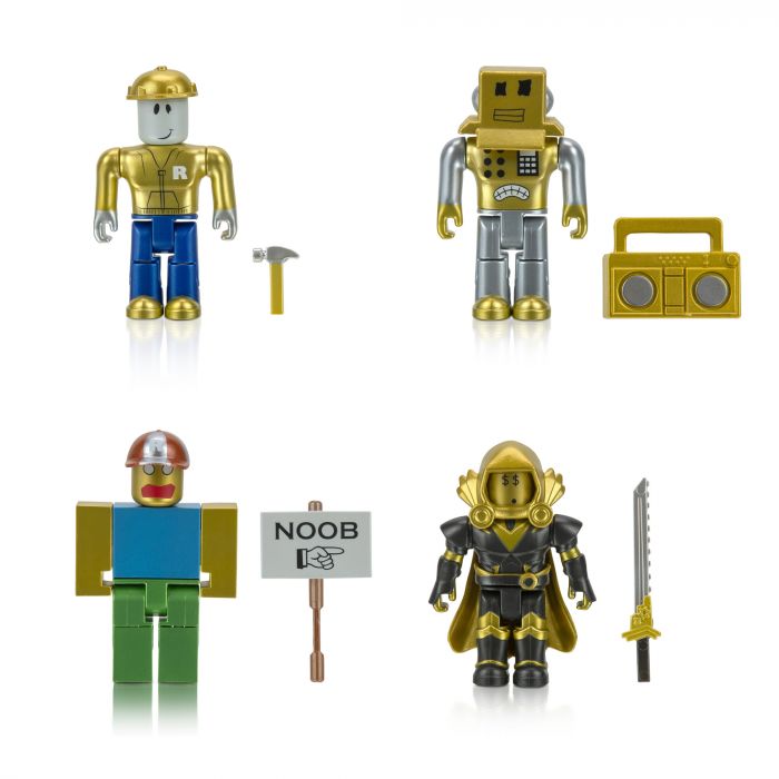 Ігровий набір Jazwares Roblox Four Figure Pack Roblox Icons - 15th Anniversary Gold Collector’s Set