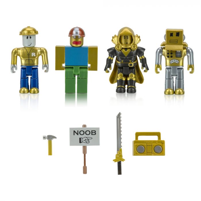 Ігровий набір Jazwares Roblox Four Figure Pack Roblox Icons - 15th Anniversary Gold Collector’s Set