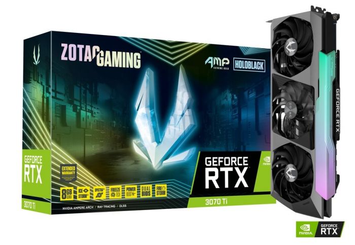 Відеокарта ZOTAC GeForce RTX 3070 Ti 8GB GDDR6X AMP Extreme Holo