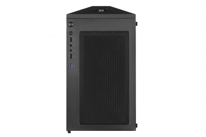 Корпус 2E GAMING HUNTER (GH1) MidT,2xUSB2.0,1xUSB3.0,1x120ммARGB,скло (бічна панель),без БЖ,чорний