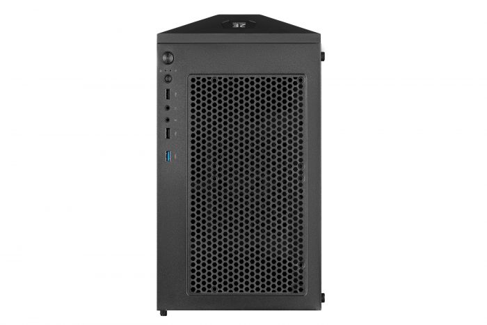 Корпус 2E GAMING HUNTER (GH1) MidT,2xUSB2.0,1xUSB3.0,1x120ммARGB,скло (бічна панель),без БЖ,чорний