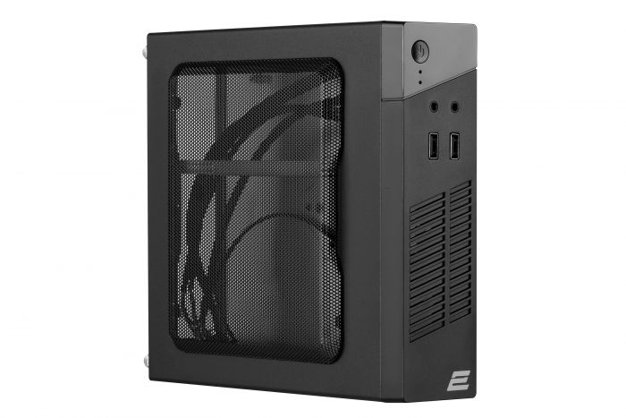 Корпус 2E (M400-60) БЖ 2E AD60-1205,Mini ITX,Thin-ITX, 2xUSB2.0,1x40мм,чорний