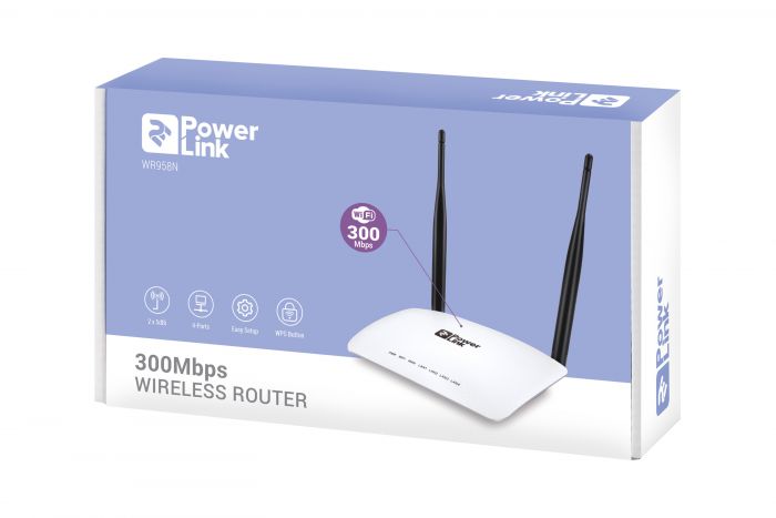 Маршрутизатор 2E PowerLink WR958N N300, 4xFE LAN, 1xFE WAN, 2xAnt 5dBi