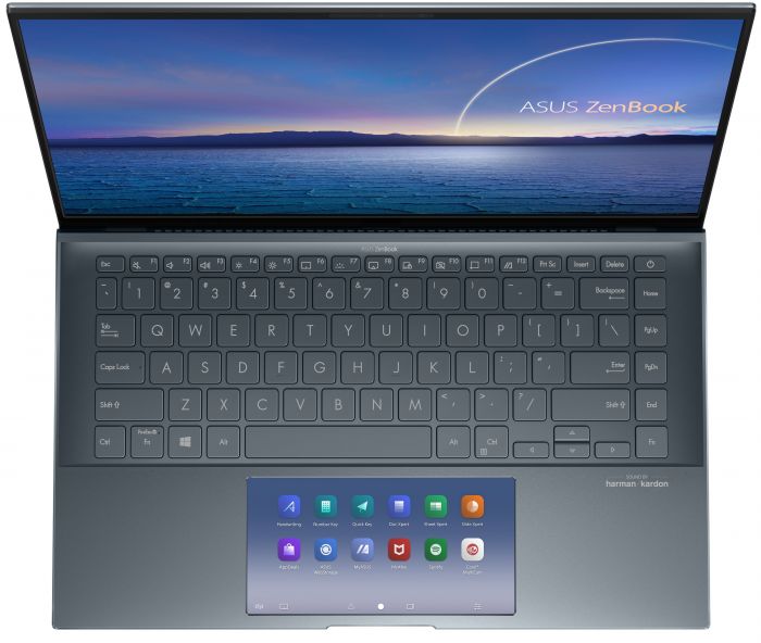 Ноутбук ASUS Zenbook 14 UX435EG-KK512R 14FHD IPS/Intel i7-1165G7/16/1024F/NVD450-2/W10P/Grey