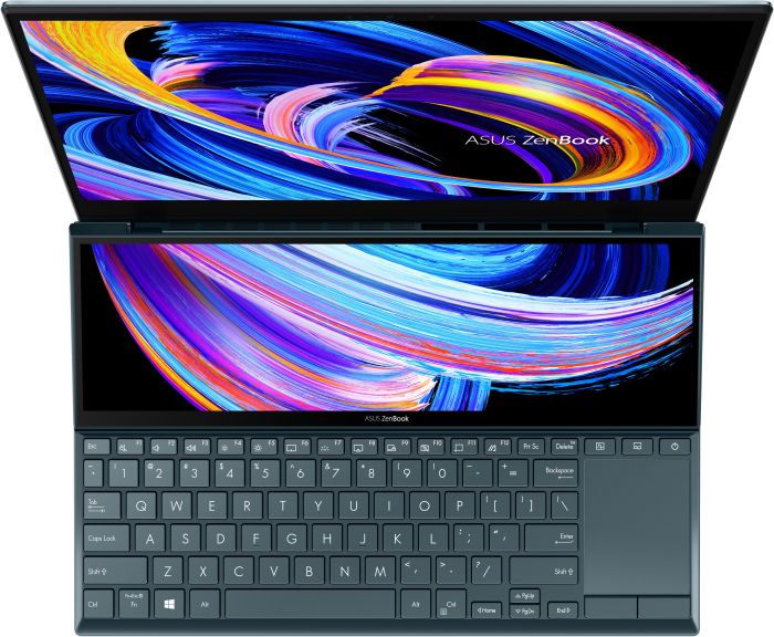 Ноутбук ASUS Zenbook Duo UX482EG-HY286T 14FHD Touch IPS/Intel i7-1165G7/32/1024F/NVD450-2/W10/Blue